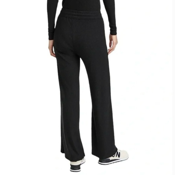 Faherty Black Legend Ribbed Roscoe Wide Leg Pants XXL - Picture 4 of 12